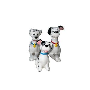 Vintage Disney 101 Dalmations Used Set of 3 Ceramic